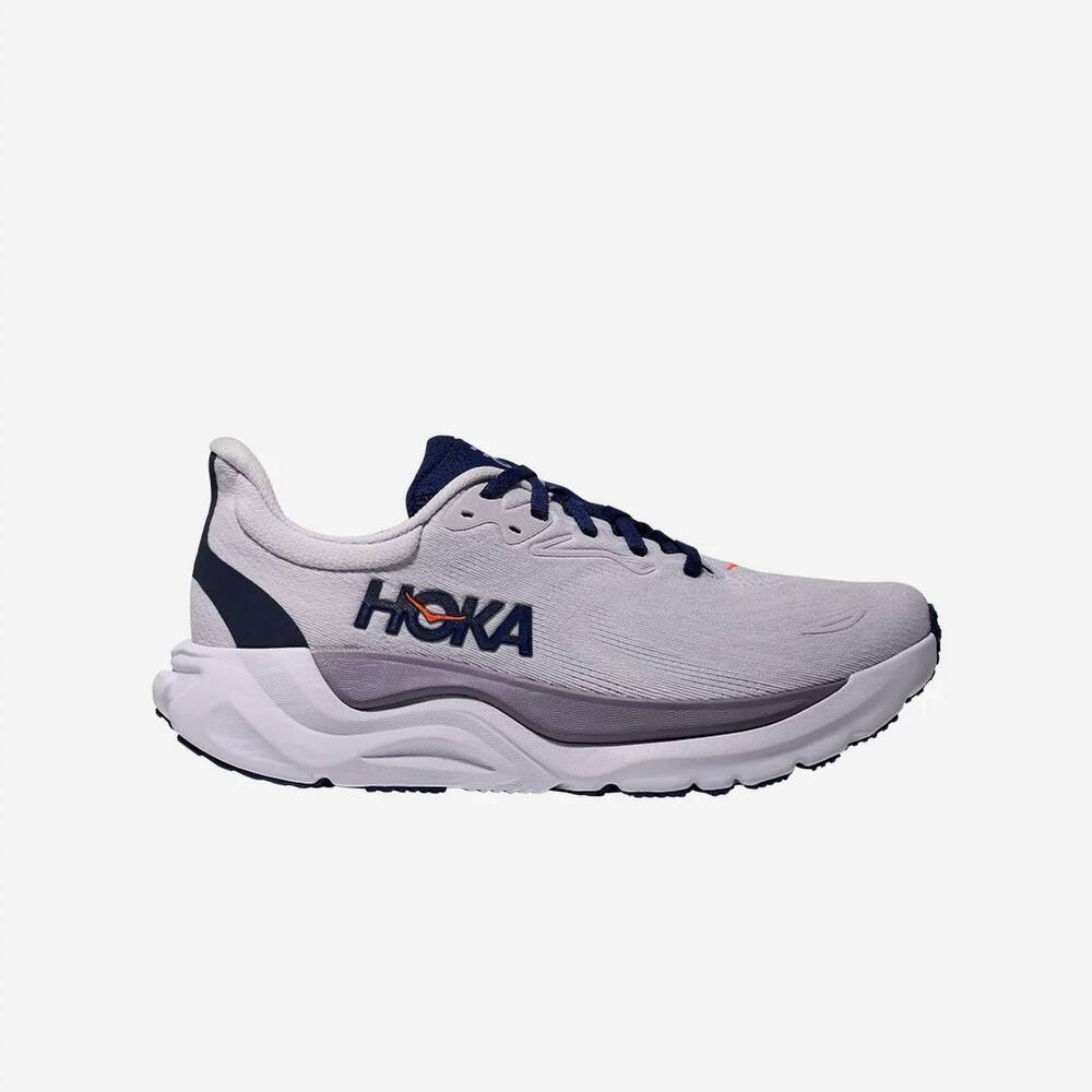 NEW HOKA women's arahi 8 running shoes - wide in starlight glow / midnight blue